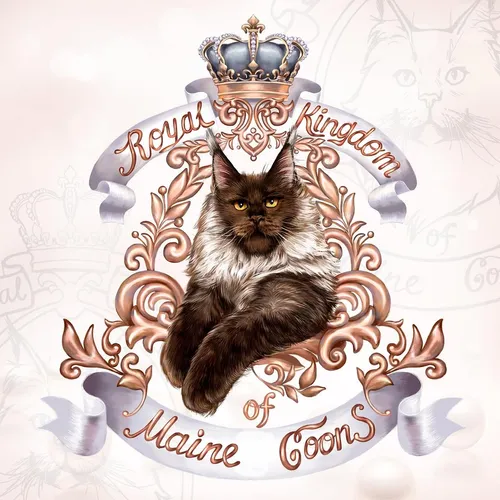 Logo - illustration for Maine Coon cattery